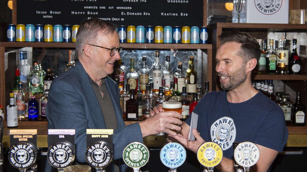 Having a beer with Anthony Albanese